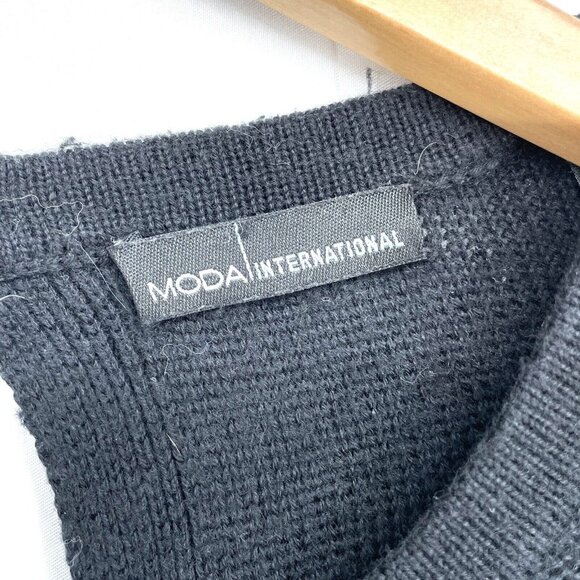 Moda International Sweater Dress Cashmere Blend Comfort Elastic Waist Size Small - Picture 5 of 5